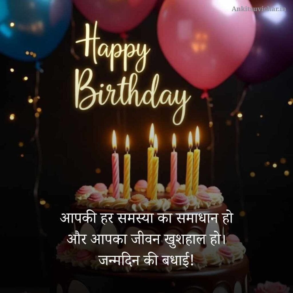 Happy Birthday Wishes in Hindi